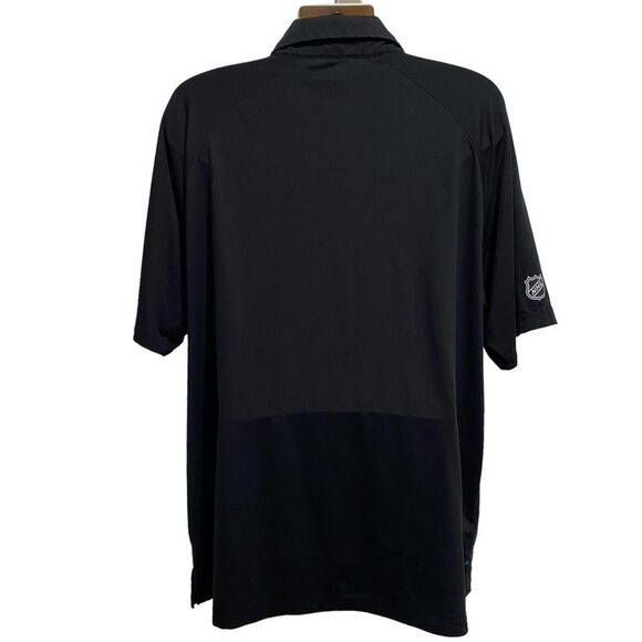 Fanatics San Jose Sharks Polo Shirt Sz Black 2XL - Picture 3 of 9